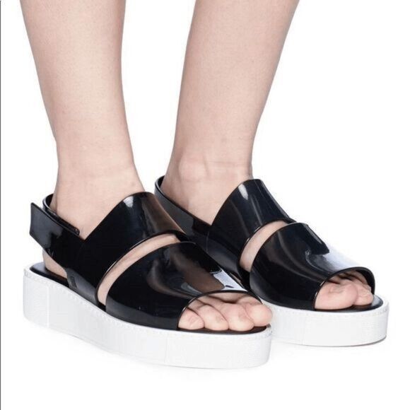 Melissa Soho Sandal | Black Patent - Picture 1 of 10